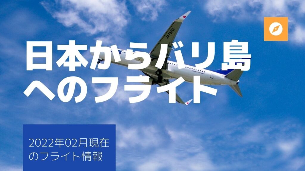 バリ島行き飛行機