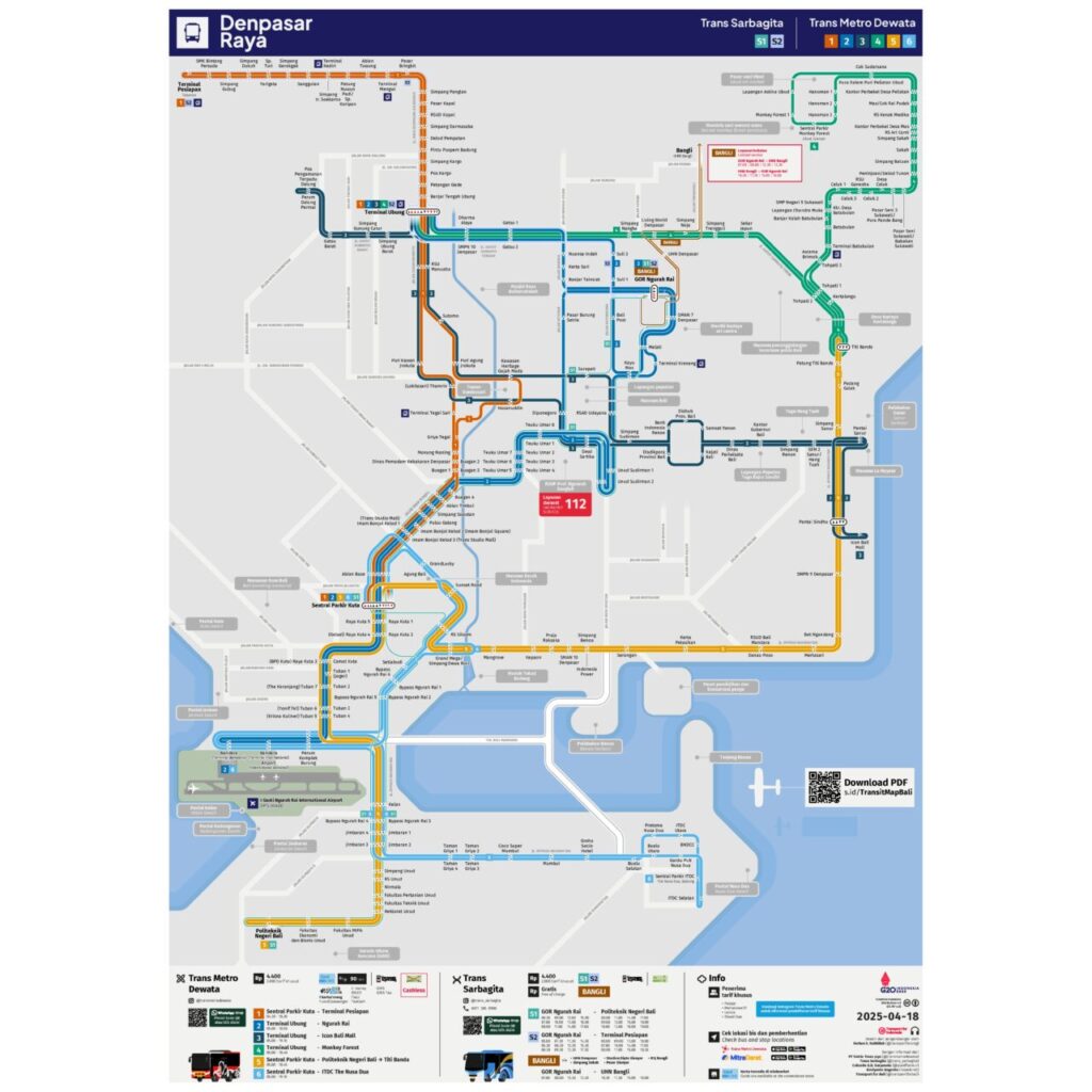 トランスメトロデワタ路線図