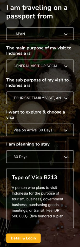 purpose of visit to indonesia