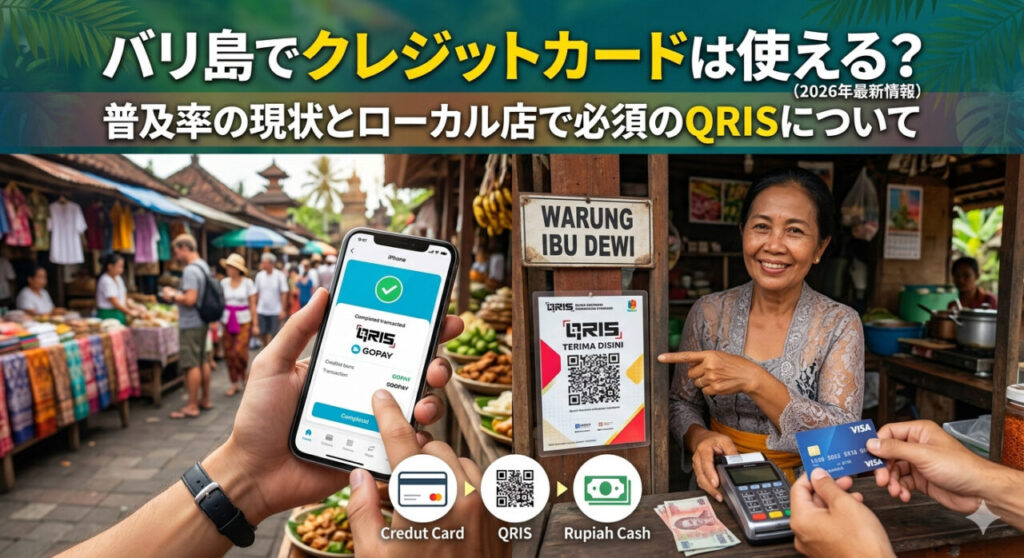 バリ島でのクレジットカード利用とQRコード決済QRIS