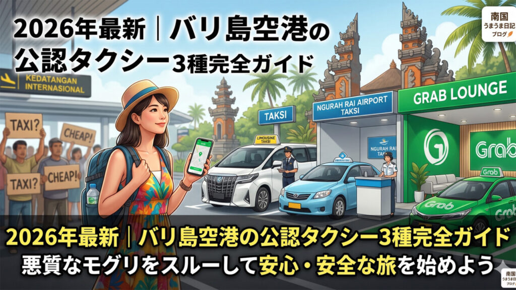 バリ島デンパサール空港公認タクシーの使い方