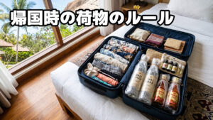 海外旅行から帰国するときの荷物のルール