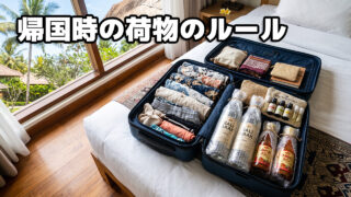 海外旅行から帰国するときの荷物のルール